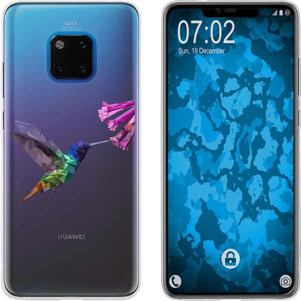 Mate 20 Pro Silikon-Hülle Vektor Tiere Kolibri M3 Case