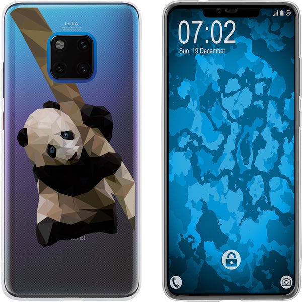 Mate 20 Pro Silikon-Hülle Vektor Tiere Panda M4 Case