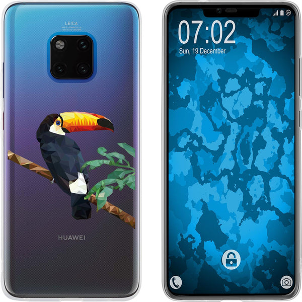 Mate 20 Pro Silikon-Hülle Vektor Tiere Tucan M5 Case