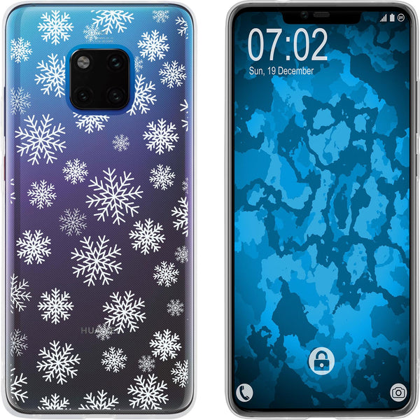 Mate 20 Pro Silikon-Hülle X Mas Weihnachten Schneeflocken M2