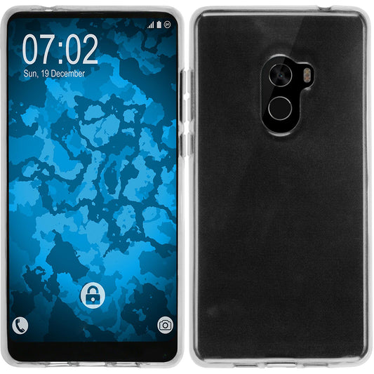 PhoneNatic Case kompatibel mit Xiaomi Mi Mix 2 - Crystal Clear Silikon Hülle transparent Cover