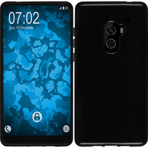 PhoneNatic Case kompatibel mit Xiaomi Mi Mix 2 - schwarz Silikon Hülle  Cover