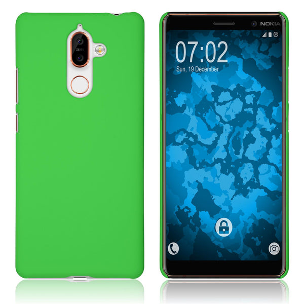 Hardcase für  Nokia 7 Plus gummiert grün