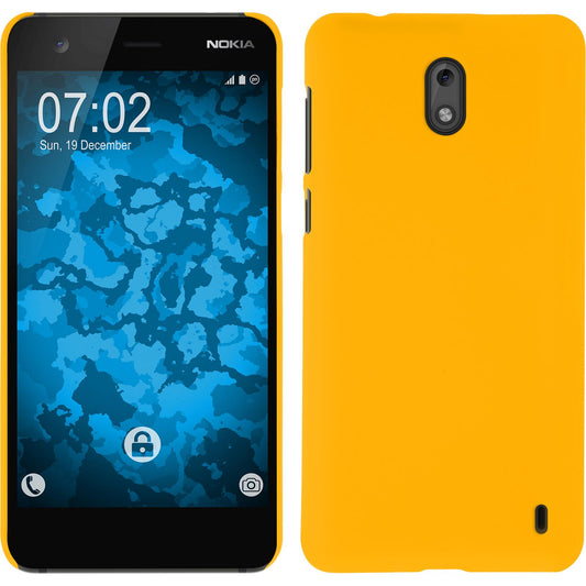 Hardcase für  Nokia 2 gummiert gelb