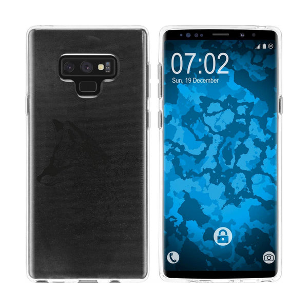 Galaxy Note 9 Silikon-Hülle Floral Fuchs M1-1 Case