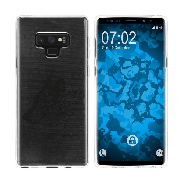 Galaxy Note 9 Silikon-Hülle Floral Wolf M3-1 Case