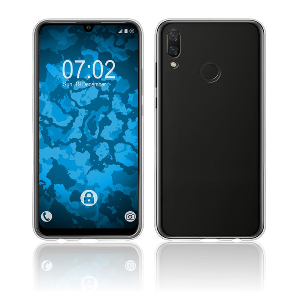 PhoneNatic Case kompatibel mit Huawei P Smart 2019 - Crystal Clear Silikon Hülle transparent