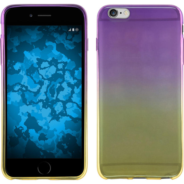 PhoneNatic Case kompatibel mit Apple iPhone 6 Plus / 6s Plus - Design:05 Silikon Hülle OmbrË + 2 Schutzfolien