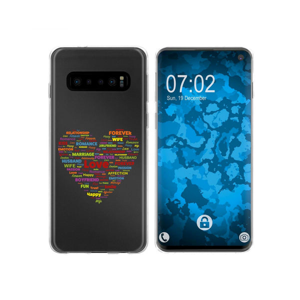 Galaxy S10 Silikon-Hülle pride Herz M5 Case