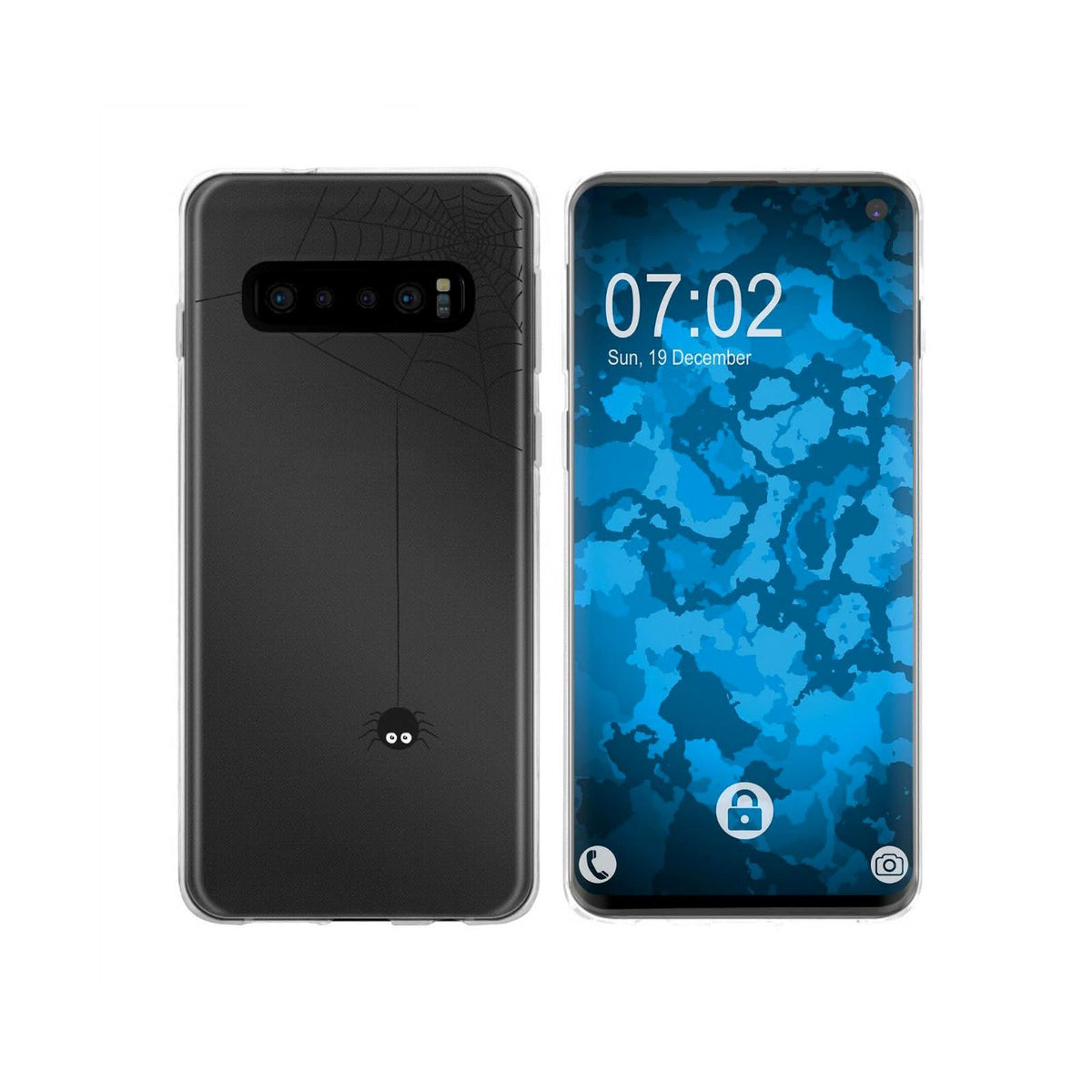 Galaxy S10 Silikon-Hülle Herbst Spinne/Spider M3 Case