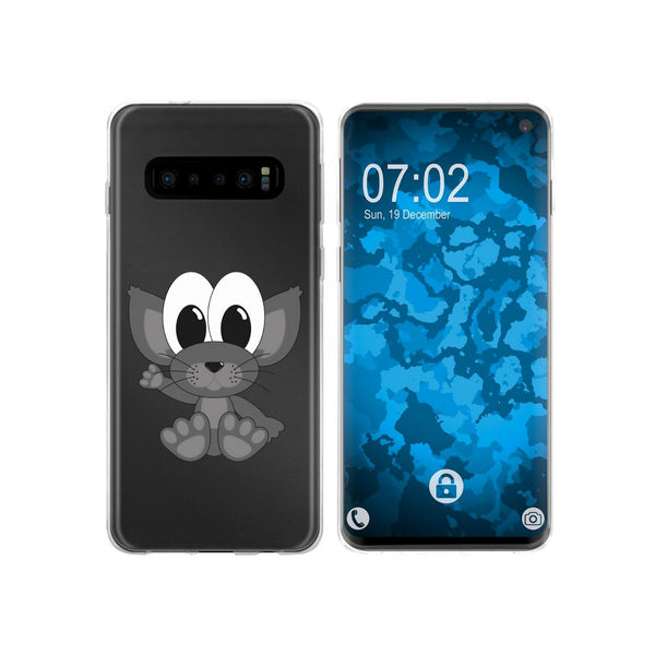 Galaxy S10 Silikon-Hülle Cutiemals Katze M5 Case