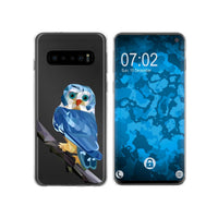 Galaxy S10 Silikon-Hülle Vektor Tiere Eule M1 Case