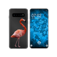 Galaxy S10 Silikon-Hülle Vektor Tiere Flamingo M2 Case