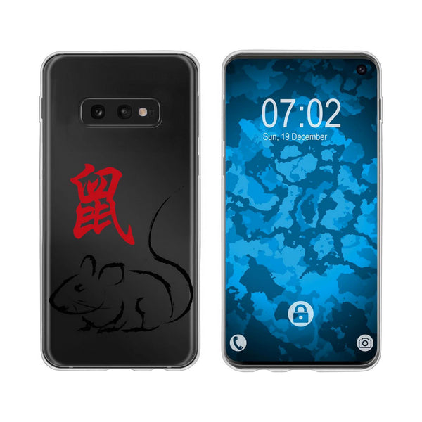 Galaxy S10e Silikon-Hülle Tierkreis Chinesisch M1 Case
