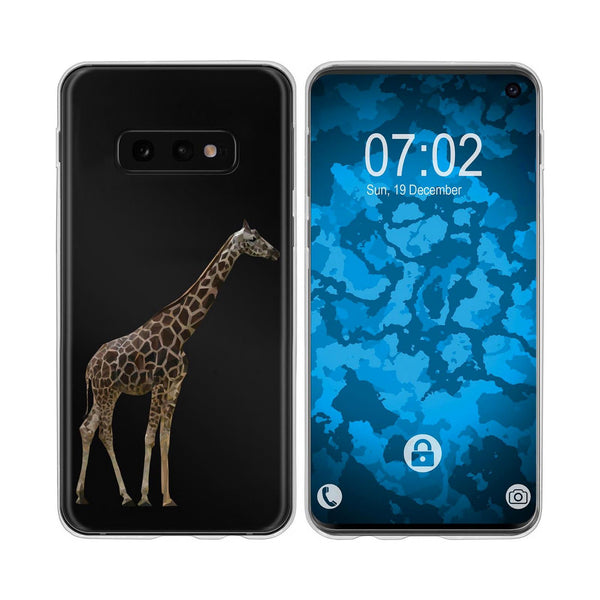 Galaxy S10e Silikon-Hülle Vektor Tiere Giraffe M8 Case