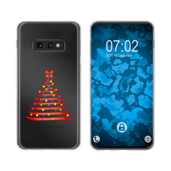 Galaxy S10e Silikon-Hülle X Mas Weihnachten Weihnachtsbaum M