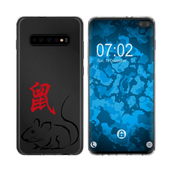 Galaxy S10 Plus Silikon-Hülle Tierkreis Chinesisch M1 Case