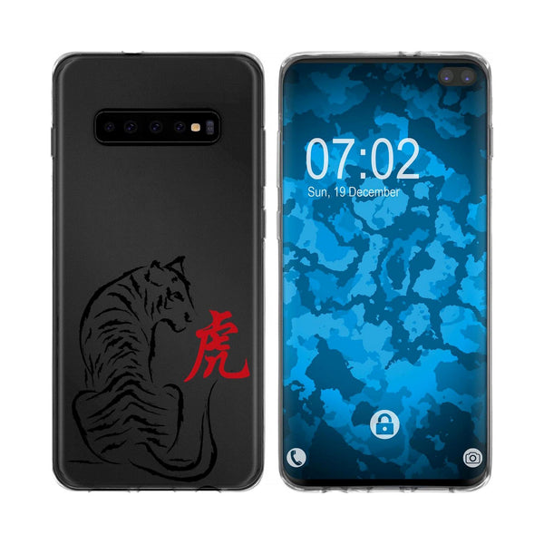 Galaxy S10 Plus Silikon-Hülle Tierkreis Chinesisch M3 Case