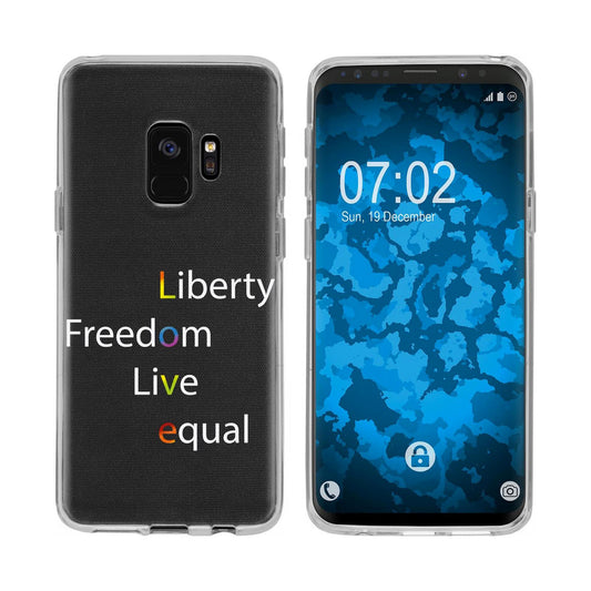 Galaxy S9 Silikon-Hülle pride Wörter M2 Case