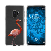 Galaxy S9 Silikon-Hülle Vektor Tiere Flamingo M2 Case