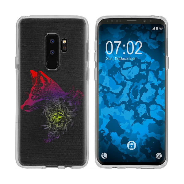 Galaxy S9 Silikon-Hülle Floral Fuchs M1-5 Case