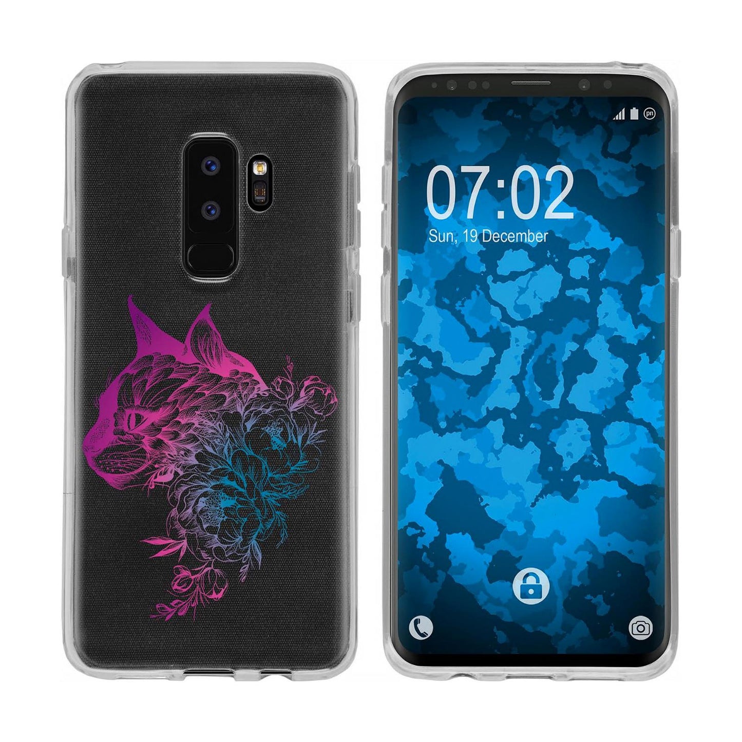 Galaxy S9 Silikon-Hülle Floral Fuchs M2-6 Case