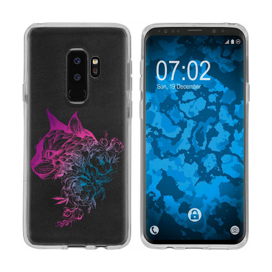 Galaxy S9 Silikon-Hülle Floral Fuchs M2-6 Case