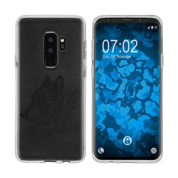 Galaxy S9 Plus Silikon-Hülle Floral Wolf M3-1 Case