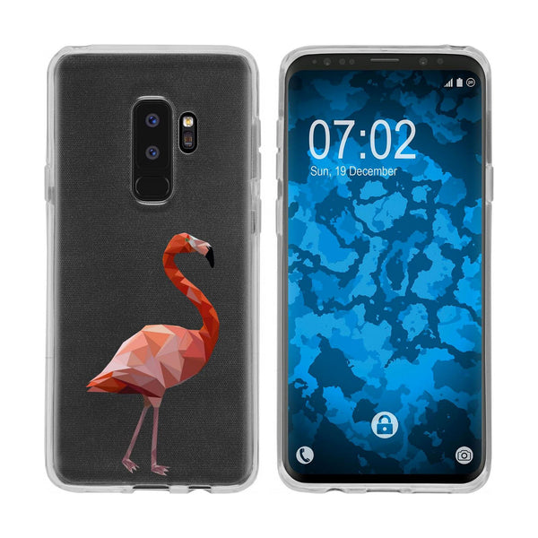 Galaxy S9 Plus Silikon-Hülle Vektor Tiere Flamingo M2 Case