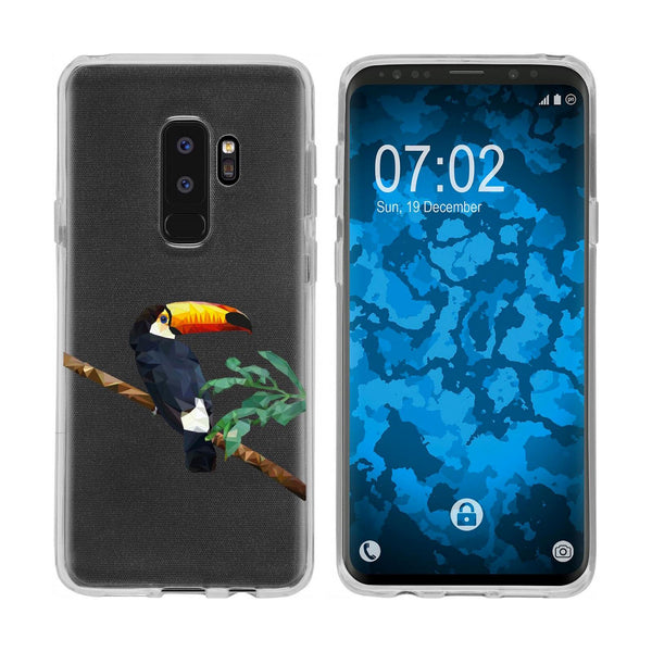Galaxy S9 Plus Silikon-Hülle Vektor Tiere Tucan M5 Case