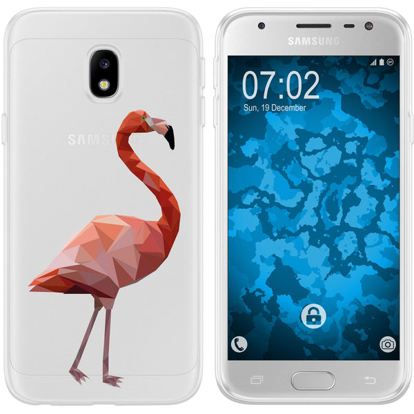 Galaxy J3 2017 Silikon-Hülle Vektor Tiere M2 Case