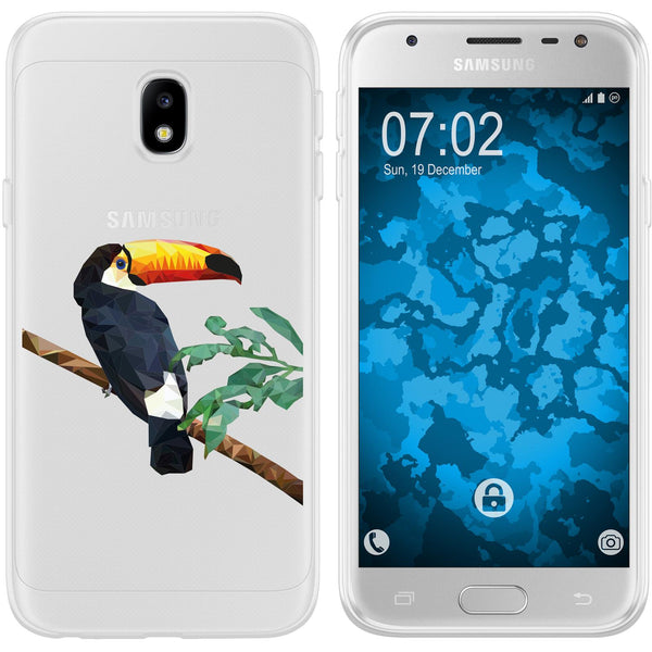 Galaxy J3 2017 Silikon-Hülle Vektor Tiere M5 Case