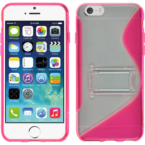 PhoneNatic Case kompatibel mit Apple iPhone 6s / 6 - pink Silikon Hülle  Cover