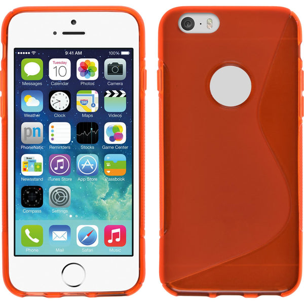PhoneNatic Case kompatibel mit Apple iPhone 6s / 6 - rot Silikon Hülle S-Style + 2 Schutzfolien