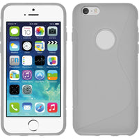 PhoneNatic Case kompatibel mit Apple iPhone 6s / 6 - weiﬂ Silikon Hülle S-Style + 2 Schutzfolien