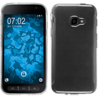 PhoneNatic Case kompatibel mit Samsung Galaxy Xcover 4 / 4s - Crystal Clear Silikon Hülle transparent Cover