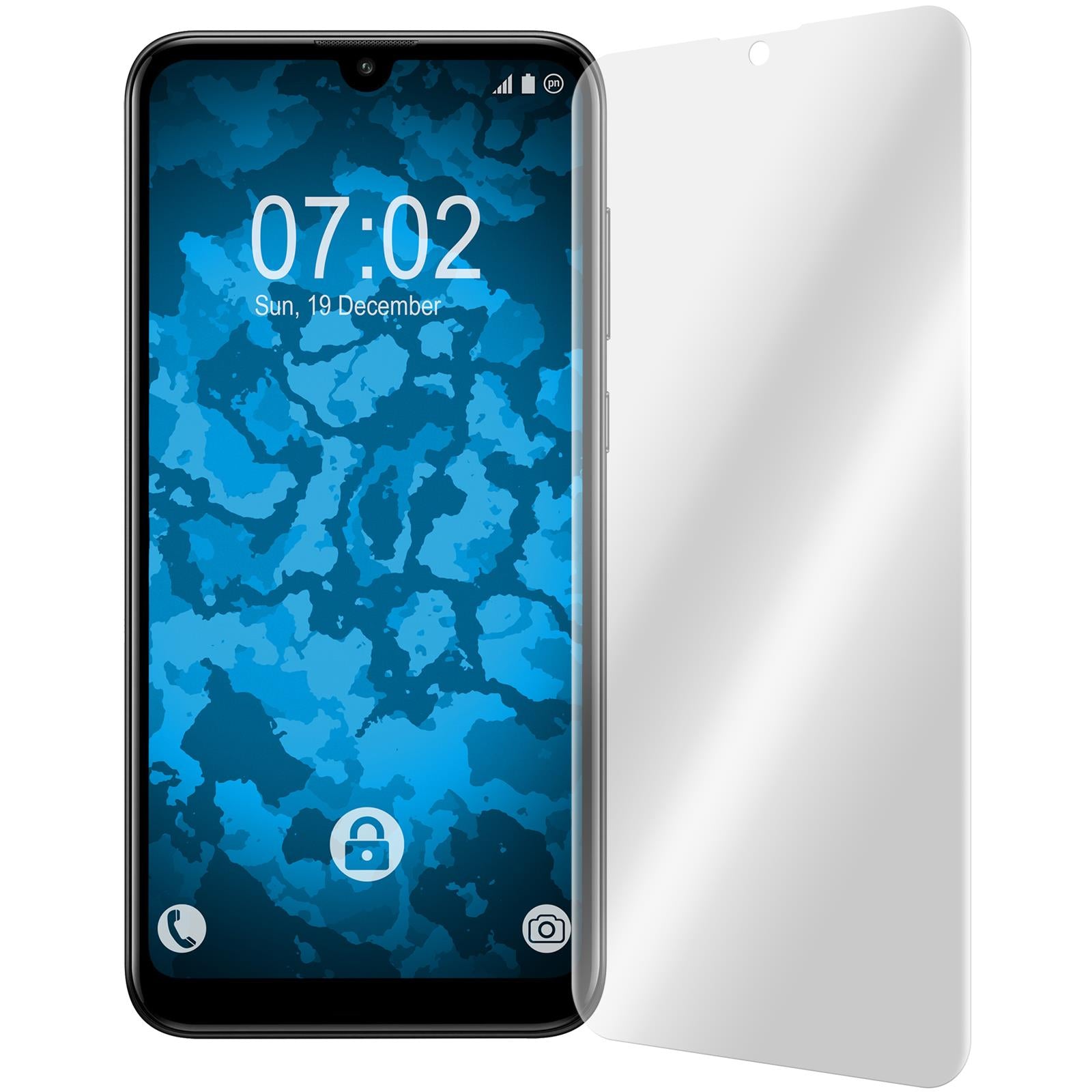 1 x Huawei Y7 Pro 2019 (Enjoy 9) Displayschutzfolie klar Fle