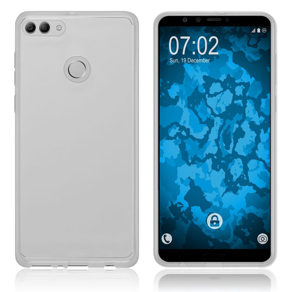 PhoneNatic Case kompatibel mit Huawei Y9 (2018) - Crystal Clear Silikon Hülle transparent Cover