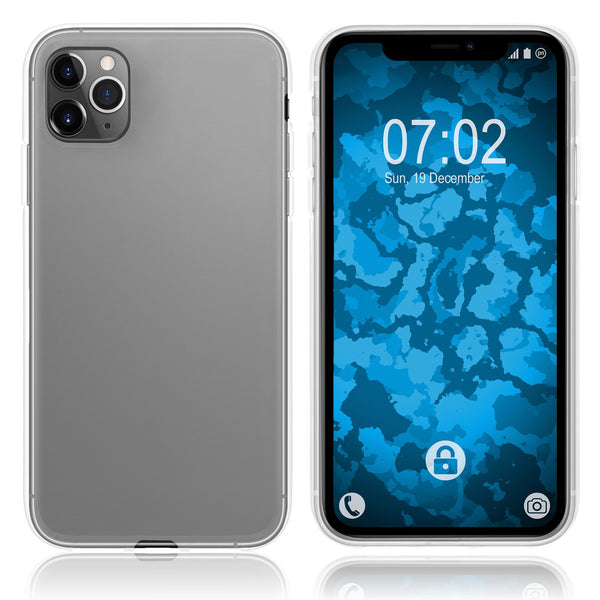 PhoneNatic Case kompatibel mit Apple iPhone 11 Pro - Crystal Clear Silikon Hülle transparent Cover