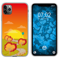 iPhone 11 Pro Silikon-Hülle Herbst Drache/Kite M2 Case