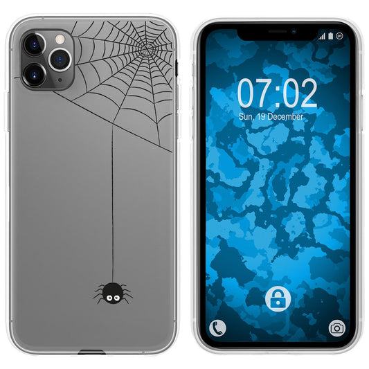 iPhone 11 Pro Max Silikon-Hülle Herbst Spinne/Spider M3 Case