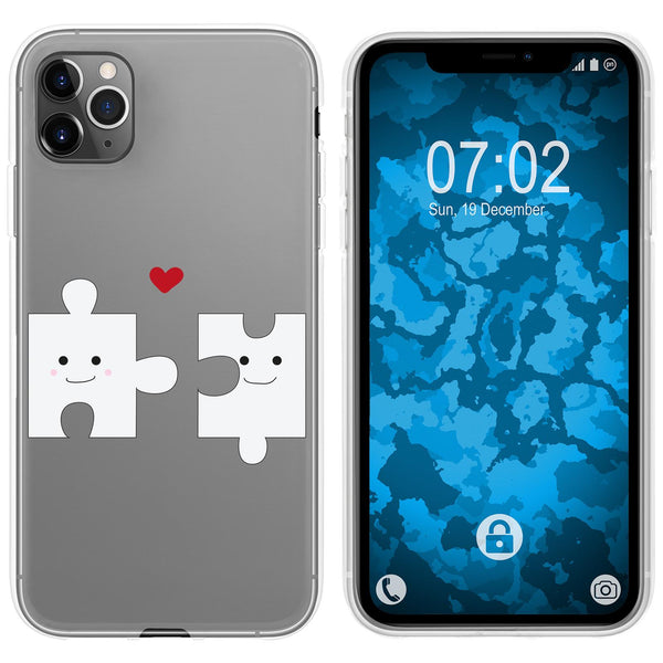 iPhone 11 Pro Max Silikon-Hülle in Love Beziehung M1 Case