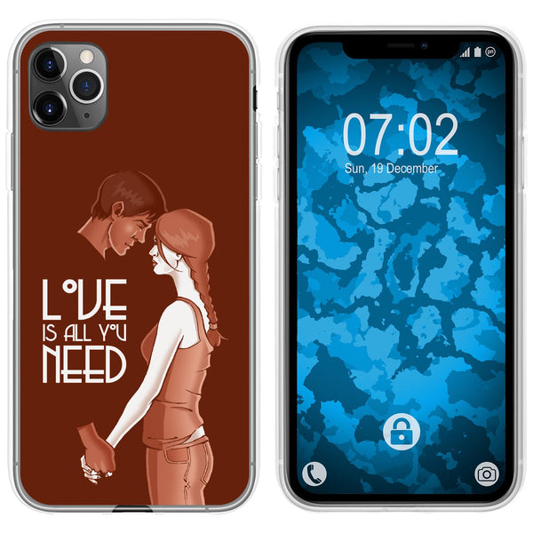 iPhone 11 Pro Max Silikon-Hülle in Love Beziehung M3 Case