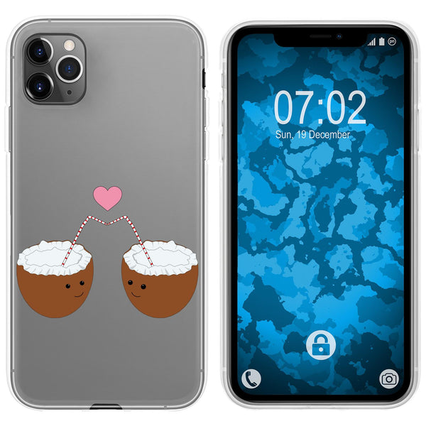 iPhone 11 Pro Max Silikon-Hülle Sommer Coconuts M3 Case