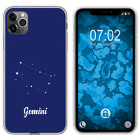 iPhone 11 Pro Max Silikon-Hülle SternzeichenGemini M12 Case
