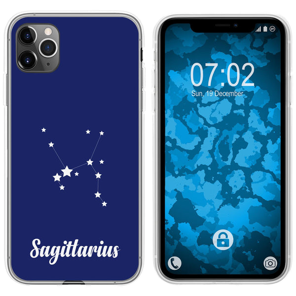 iPhone 11 Pro Silikon-Hülle SternzeichenSagittarius M5 Case