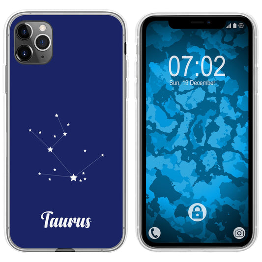 iPhone 11 Pro Silikon-Hülle SternzeichenTaurus M8 Case