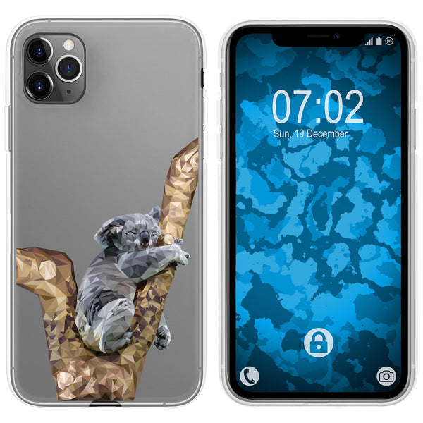 iPhone 11 Pro Silikon-Hülle Vektor Tiere Koala M9 Case