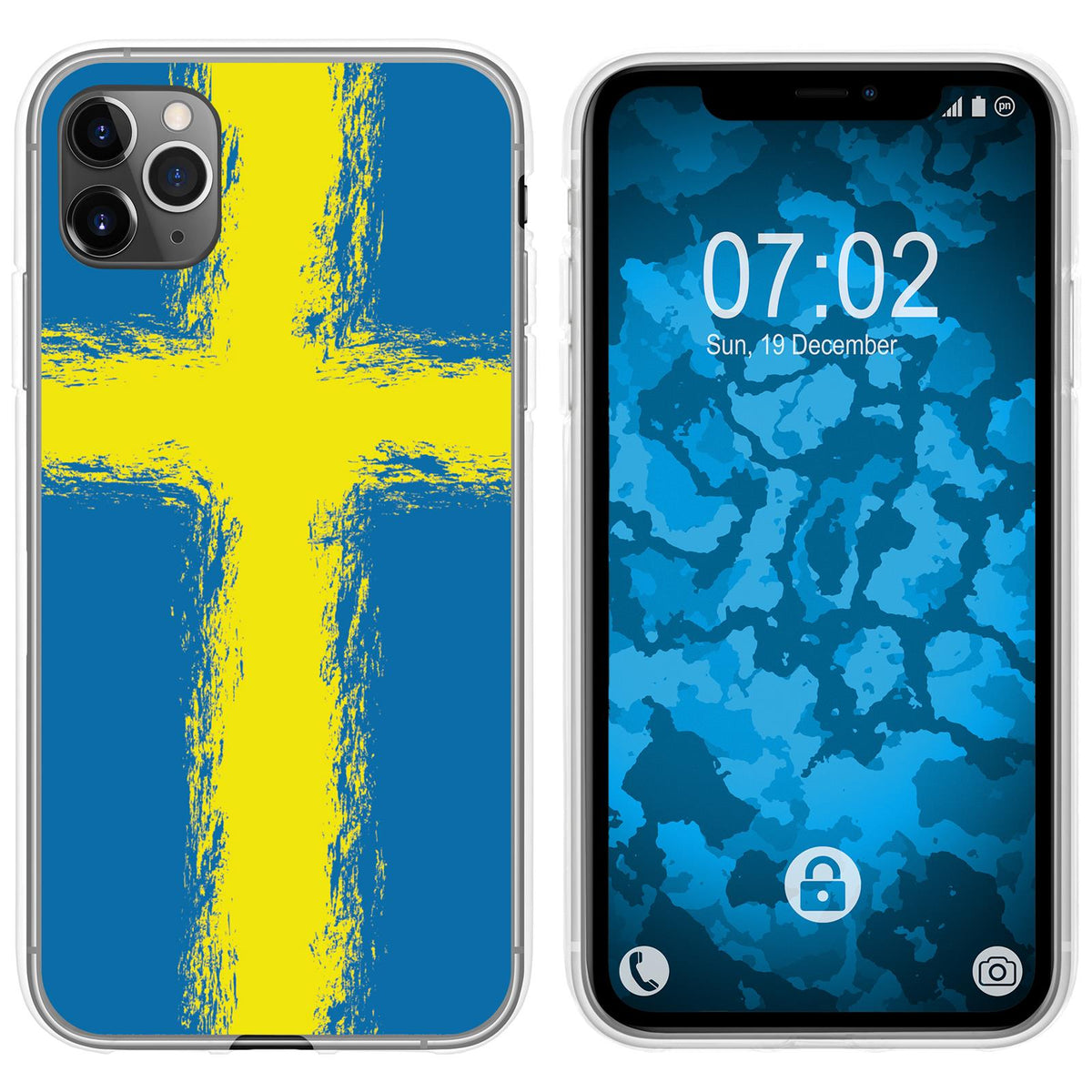 iPhone 11 Pro Max Silikon-Hülle WM Schweden M12 Case