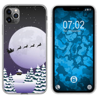 iPhone 11 Pro Max Silikon-Hülle X Mas Weihnachten Santa - Ni